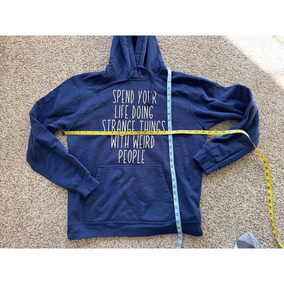 Sweatshirt/Hoodie, size Large, Spend Life Doing Strange things with weird People - Picture 3 of 10